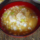 エリンギと豆腐の味噌汁